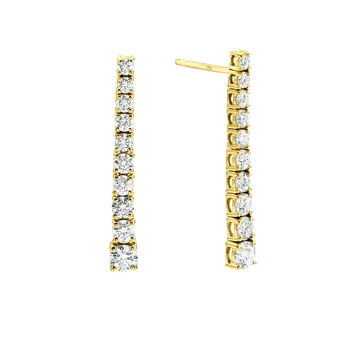 Earrings Degrade Tennis diamond Earrings The Private Room Fine Jewelry