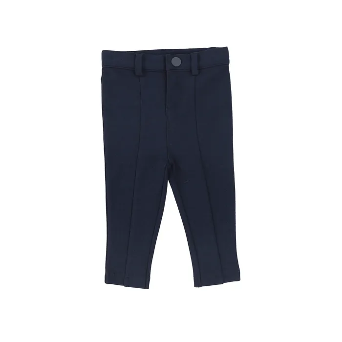 Lil Legs Boys Stretch Pants without Leg Seam Navy Lighter Lil Legs Earrings