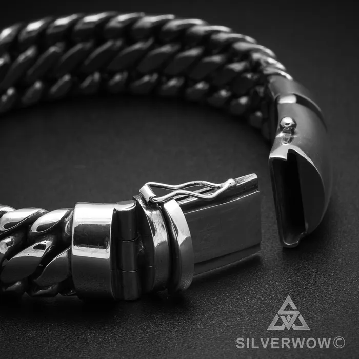 Bracelets Woven Snake Bracelet 15mm silverwow