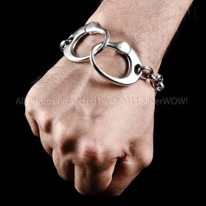 silverwow Bracelets Handcuff Bracelet Handcuffs Design