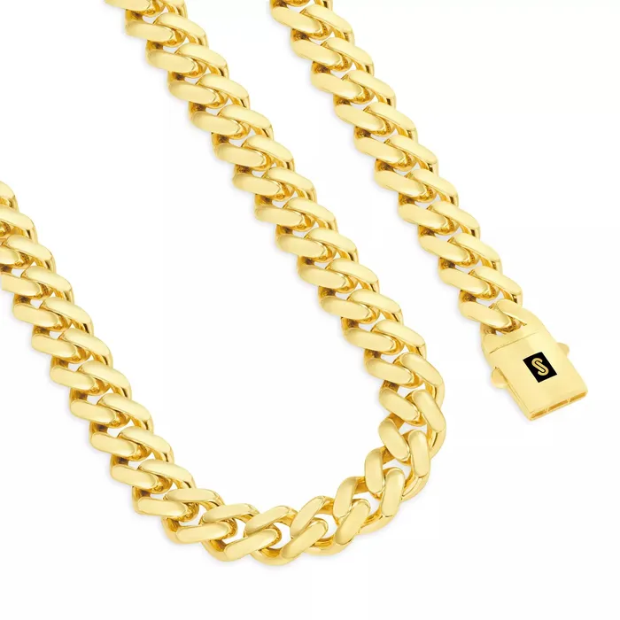 14k Yellow Gold Royal Monaco Miami Cuban Link 6mm Chain Pendant Necklace 18 Goldiacom Necklaces