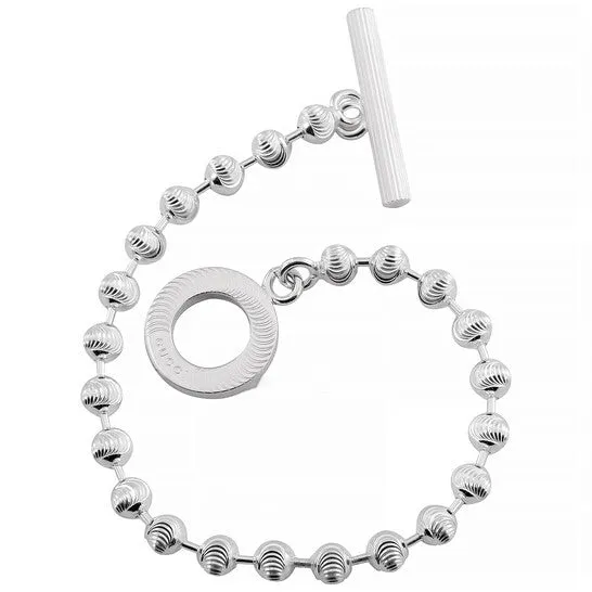 Bracelets JMS always Original Gucci Boule Sterling Silver Stripe Beaded Chain Bracelet Bracelets JMS always Original Gucci Boule Sterling Silver Stripe Beaded Chain Bracelet