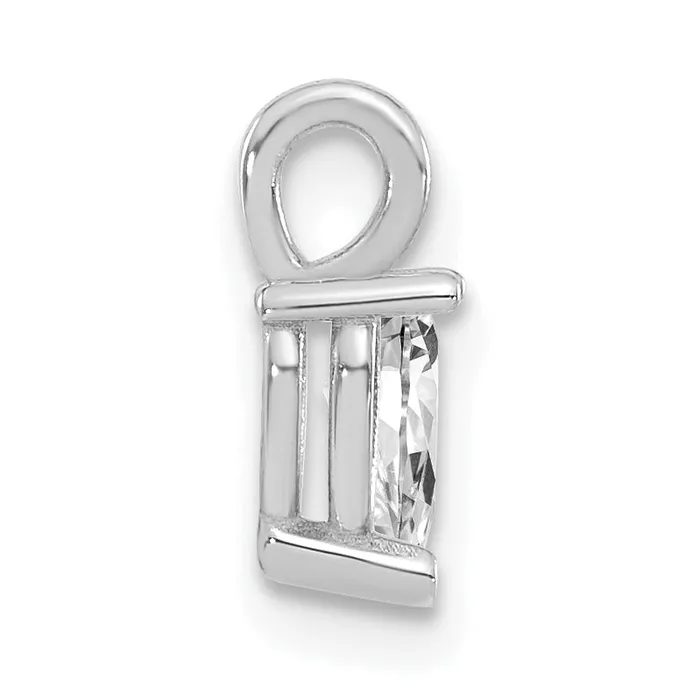 Earrings Goldia 14K White Gold Lab Grown Diamond VSSI G 585x30mm Pear Solitaire Pendan