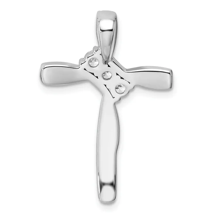 Goldia Necklaces 14k White Gold 78 Ct Lab Grown Diamond VSSI G Chain Slide Pendant