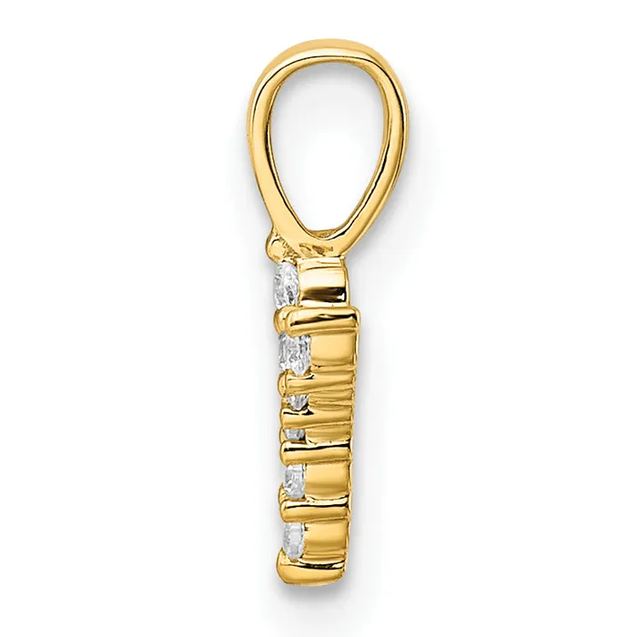 Goldia Necklaces 14k Yellow Gold 115 Ct Lab Grown Diamond VSSI G Letter Y Initial Pendant