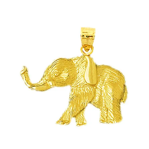 Goldia PreStyled Sets 14K Gold 30MM Elephant Pendant