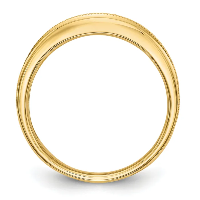 Goldia Rings 025ct CZ Solid Real 14K Wedding Band Ring