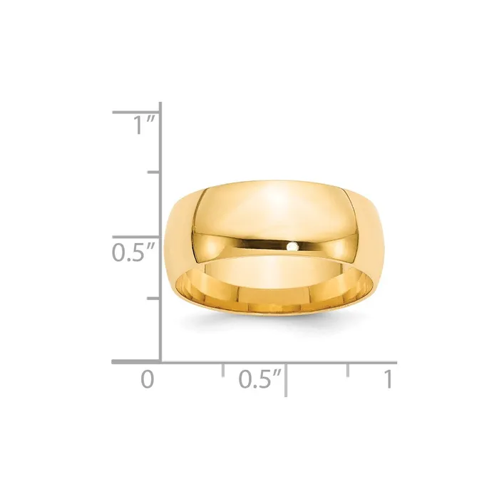 Goldia Rings Solid 18K Yellow Gold 8mm Light Weight Comfort Fit MensWomens Wedding Band Ring Size 75 Goldia Rings Solid 18K Yellow Gold 8mm Light Weight Comfort Fit MensWomens Wedding Band Ring Size 75