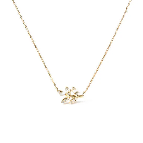 JMS always Necklaces Original Haus of Brilliance 10K Yellow Gold 110 Cttw Diamond Leaf and Branch 18 Pendant Necklace HI Color I1I2 Clarity JMS always Necklaces Original Haus of Brilliance 10K Yellow Gold 110 Cttw Diamond Leaf and Branch 18 Pendant Necklace HI Color I1I2 Clarity