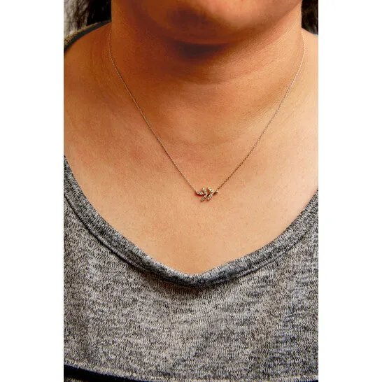 JMS always Necklaces Original Haus of Brilliance 10K Yellow Gold 110 Cttw Diamond Leaf and Branch 18 Pendant Necklace HI Color I1I2 Clarity JMS always Necklaces Original Haus of Brilliance 10K Yellow Gold 110 Cttw Diamond Leaf and Branch 18 Pendant Necklace HI Color I1I2 Clarity