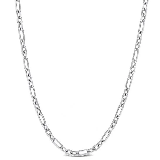 Necklaces JMS always Original AMOUR 3mm Diamond Cut Figaro Chain Necklace In Sterling Silver 16 In Necklaces JMS always Original AMOUR 3mm Diamond Cut Figaro Chain Necklace In Sterling Silver 16 In