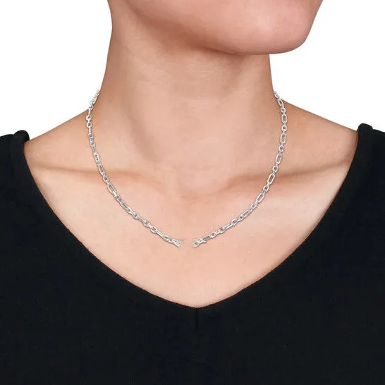 Necklaces JMS always Original AMOUR 3mm Diamond Cut Figaro Chain Necklace In Sterling Silver 16 In Necklaces JMS always Original AMOUR 3mm Diamond Cut Figaro Chain Necklace In Sterling Silver 16 In