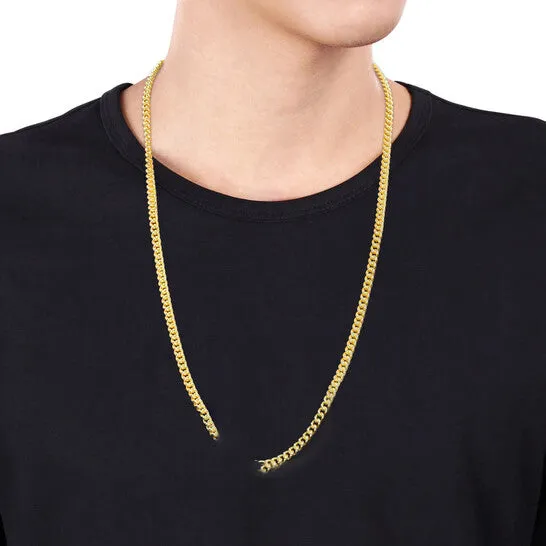 Necklaces JMS always Original AMOUR 44mm Curb Link Chain Necklace In Yellow Plated Sterling Silver 24 In Necklaces JMS always Original AMOUR 44mm Curb Link Chain Necklace In Yellow Plated Sterling Silver 24 In