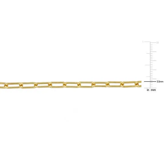 Necklaces Original AMOUR 35mm Paperclip Chain Necklace In Yellow Plated Sterling Silver 18 In JMS always Necklaces Original AMOUR 35mm Paperclip Chain Necklace In Yellow Plated Sterling Silver 18 In JMS always