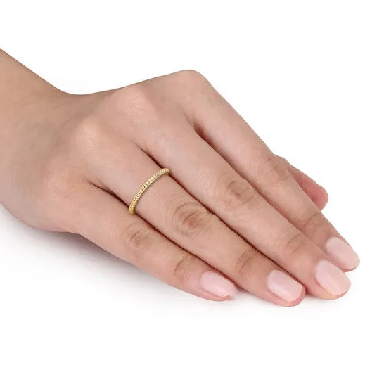 Original Amour Twist Wedding Band in 14K Yellow Gold JMS always Rings Original Amour Twist Wedding Band in 14K Yellow Gold JMS always Rings