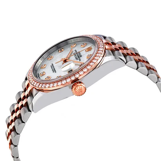 Original Rolex Datejust 36 Mother of Pearl Diamond Dial Steel and 18k Everose Gold Jubilee Watch 126281MDO JMS always Necklaces Original Rolex Datejust 36 Mother of Pearl Diamond Dial Steel and 18k Everose Gold Jubilee Watch 126281MDO JMS always Necklaces