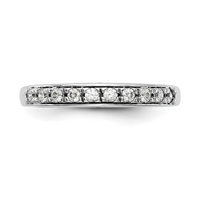 Rings Goldia 041ct CZ Solid Real 14K White Gold Wedding Wedding Band Ring