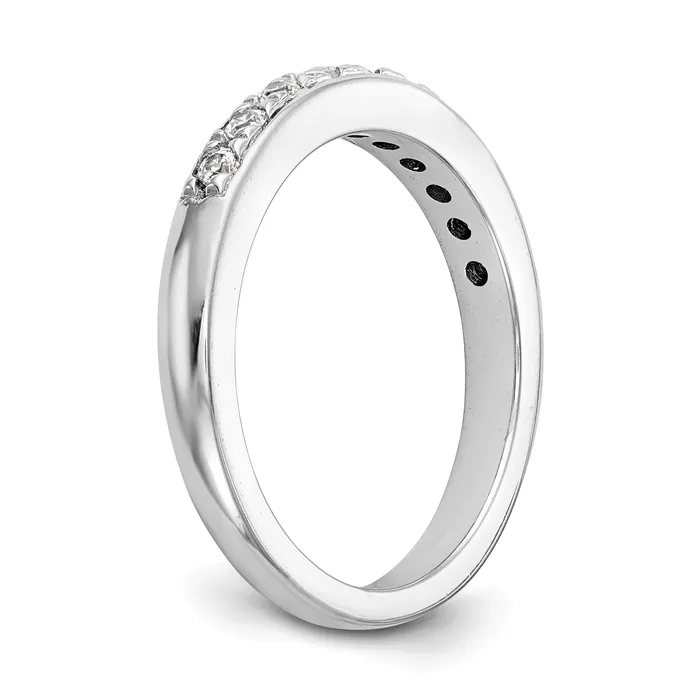 Rings Goldia 041ct CZ Solid Real 14K White Gold Wedding Wedding Band Ring