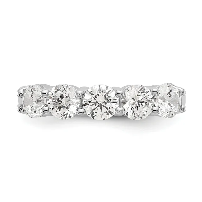 Rings Goldia 14k White Gold 1 13 Ct Lab Grown Diamond VSSI G Five Stone Fashion Band Ring