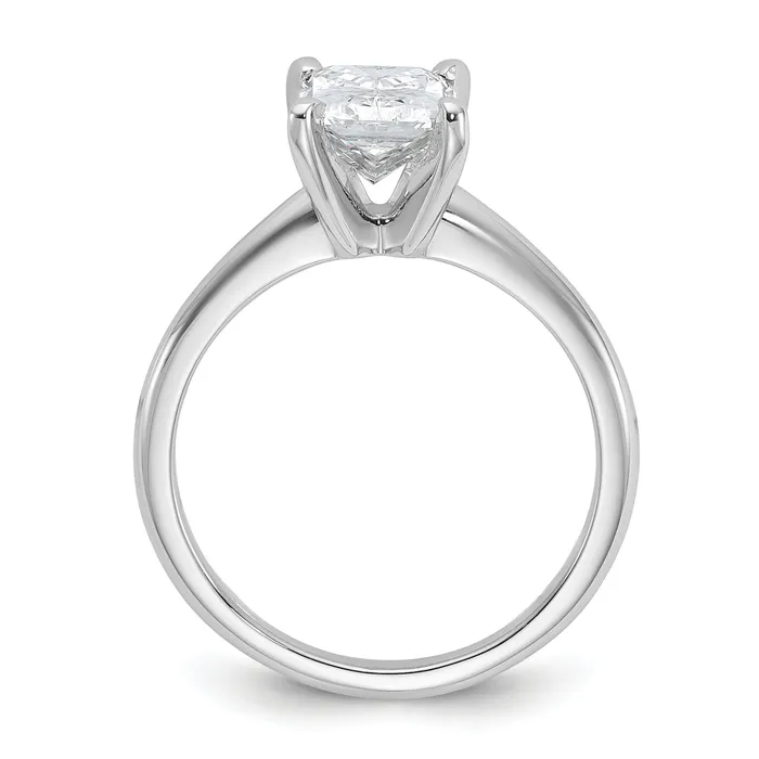 Rings Goldia 14k White Gold 2 Ct Lab Grown Diamond VSSI G Radiant Solitare Engagement Ring