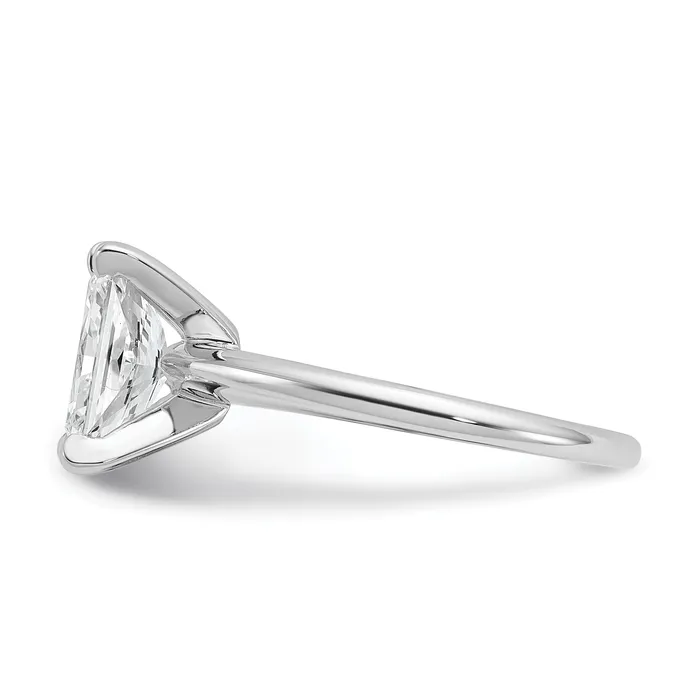 Rings Goldia 14k White Gold 2 Ct Lab Grown Diamond VSSI G Radiant Solitare Engagement Ring