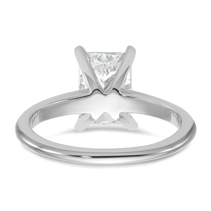 Rings Goldia 14k White Gold 2 Ct Lab Grown Diamond VSSI G Radiant Solitare Engagement Ring
