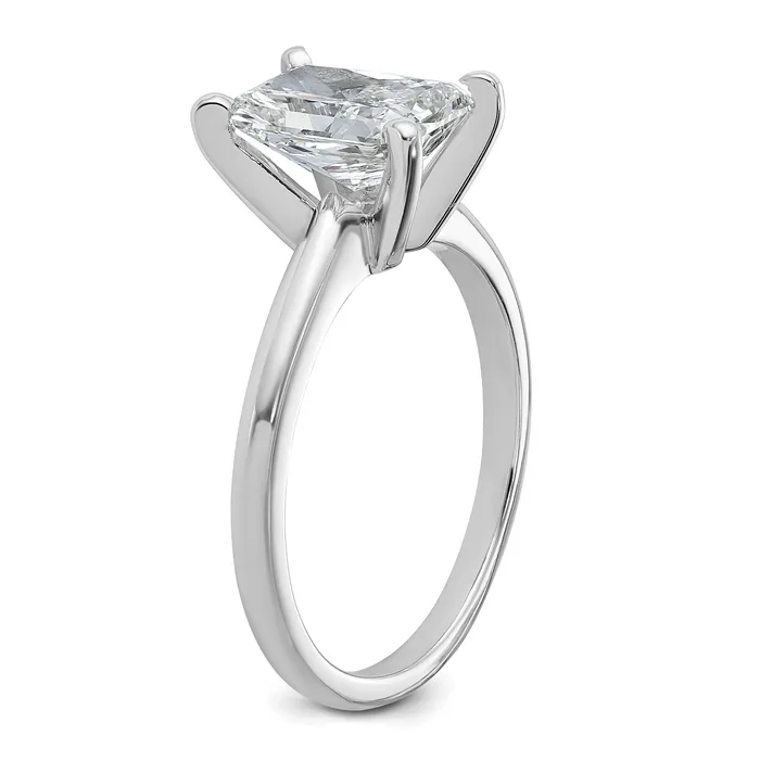 Rings Goldia 14k White Gold 2 Ct Lab Grown Diamond VSSI G Radiant Solitare Engagement Ring