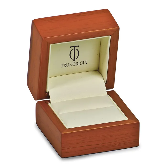 Rings Goldiacom 14K White Gold Real Diamond Wedding Band