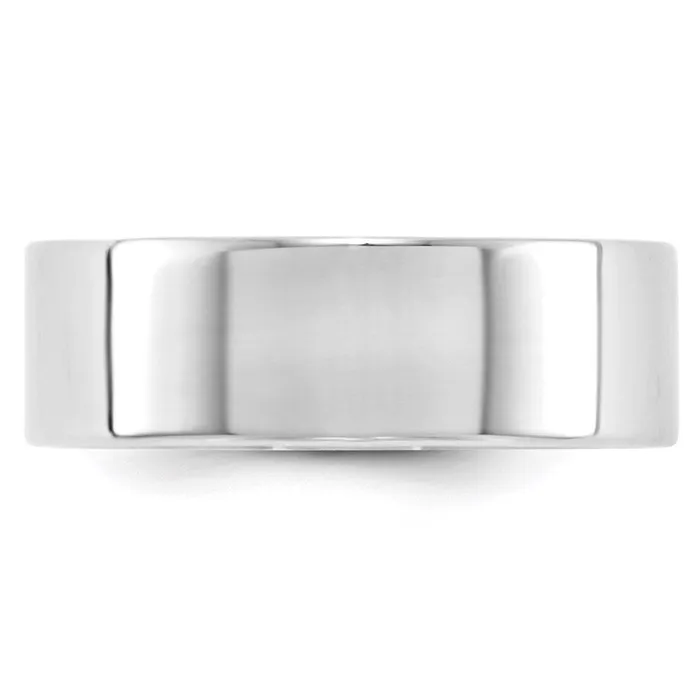 Rings Goldia Solid 10K White Gold 7mm Light Weight Flat MensWomens Wedding Band Ring Size 75 Rings Goldia Solid 10K White Gold 7mm Light Weight Flat MensWomens Wedding Band Ring Size 75