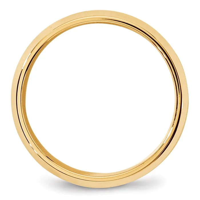 Rings Solid 14K Yellow Gold 7mm Bevel Edge Comfort Fit MensWomens Wedding Band Ring Size 11 Goldia Rings Solid 14K Yellow Gold 7mm Bevel Edge Comfort Fit MensWomens Wedding Band Ring Size 11 Goldia
