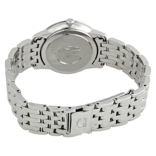 Watches JMS always Original Omega De Ville Prestige White Silvery Diamond Dial Ladies Watch 42410276052002