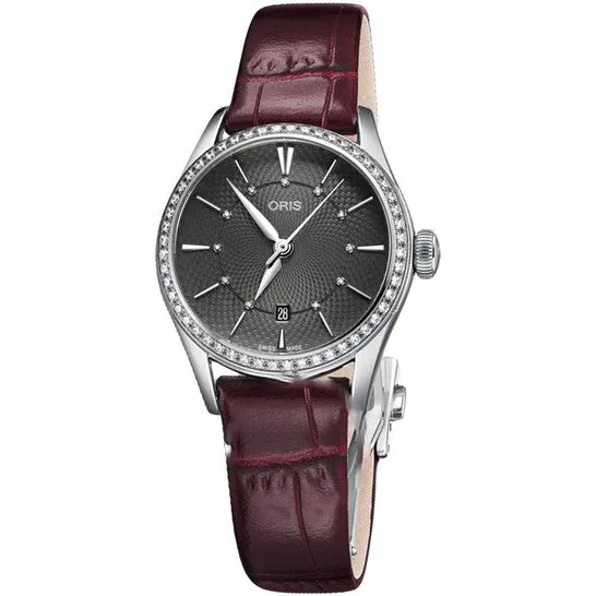 Watches JMS always Original Oris Artelier Automatic Diamond Grey Dial Ladies Watch 01 561 7722 495307 5 14 63FC