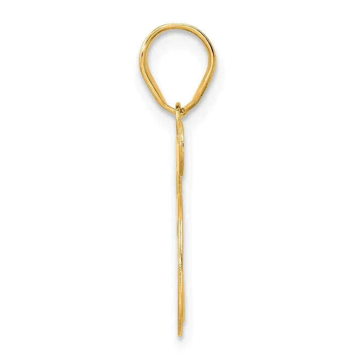 14k Yellow Gold Polished Number 45 Pendant TreasureFineJewelers PreStyled Sets