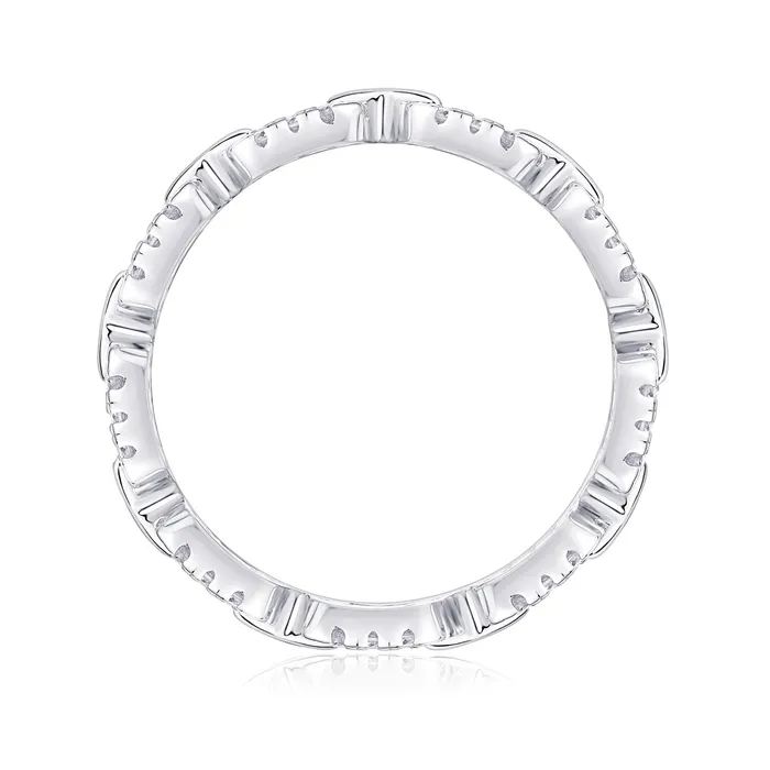 925 Silver Chain Moissanite Ring Trendolla Jewelry Rings