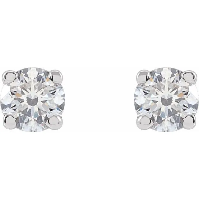 Earrings 14K White Gold 16 CTW LabGrown Diamond Earrings TreasureFineJewelers
