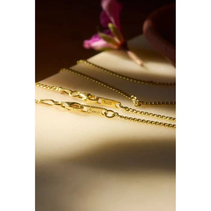 Gemini Zodiac Sign Pendant Necklace 14K 925 Gold Vermeil Ema Jewels Necklaces