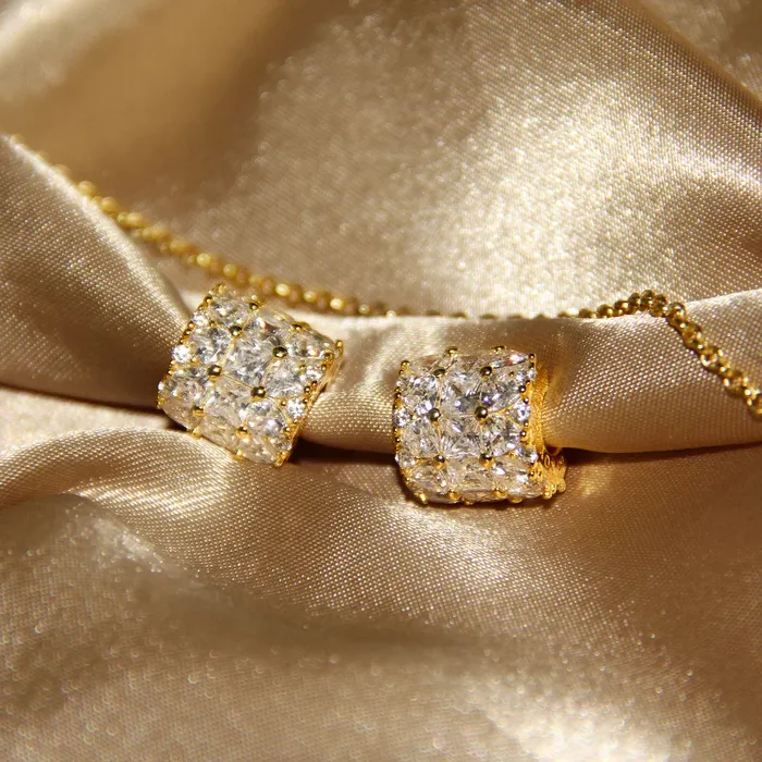 IMPERIAL PAV Women Crown Earrings Trendolla Jewelry Earrings