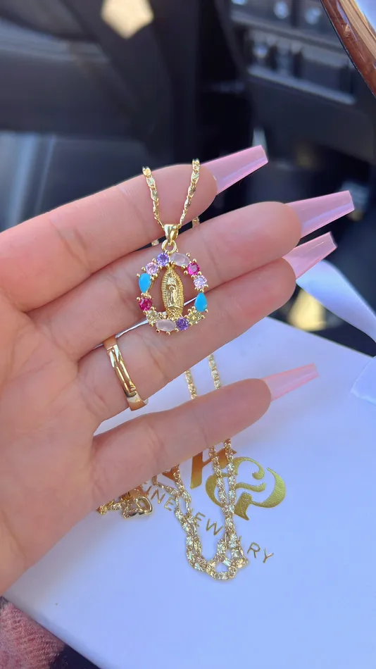 MP Jewelry Necklaces Rainbow Mary Necklace