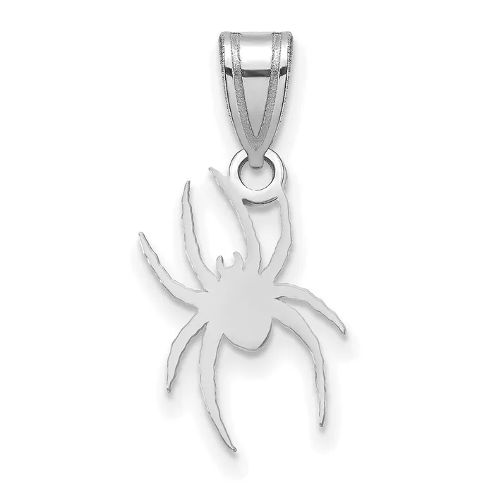 Necklaces 10K White Gold Gold University of Richmond Medium Spider Pendant TreasureFineJewelers