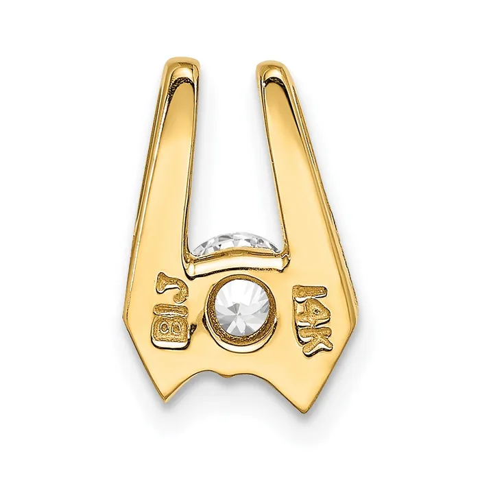 PreStyled Sets 14k Yellow Gold AAA 45mm Diamond Slide TreasureFineJewelers