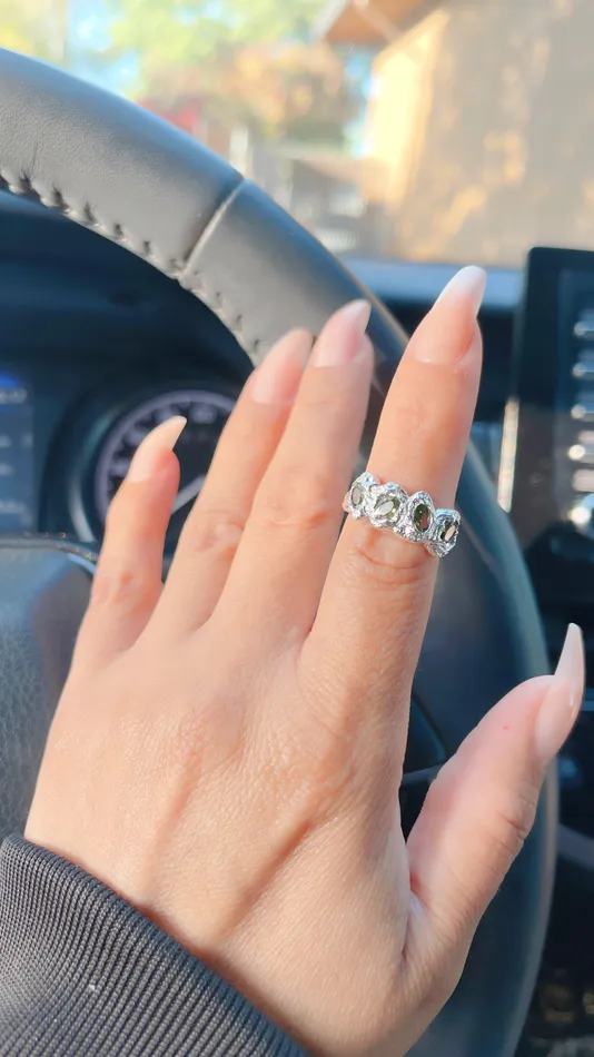 Rings Silver 444 Hammered Ring MP Jewelry