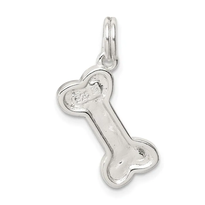 Rings TreasureFineJewelers Sterling Silver Dog Bone Charm