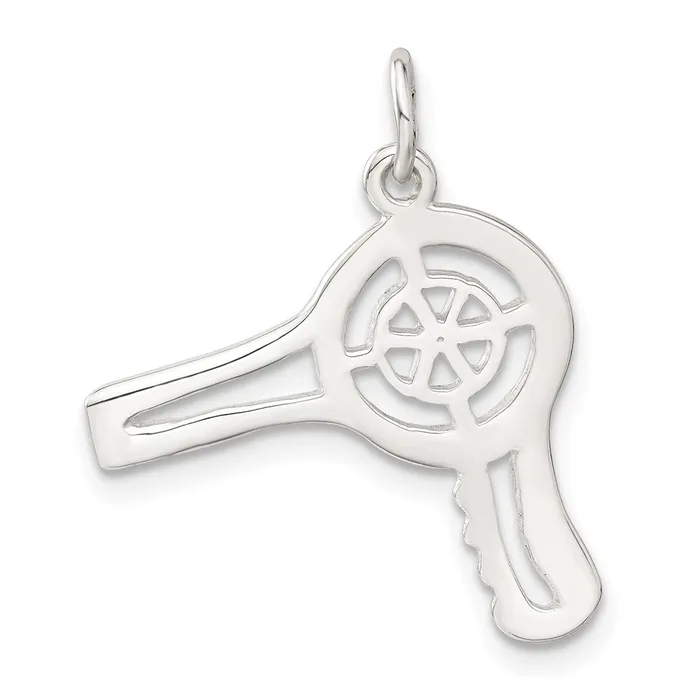 Sterling Silver Hair Dryer Charm TreasureFineJewelers Rings