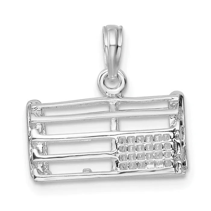 Sterling Silver Polished 3D Empty Lobster Trap Pendant TreasureFineJewelers Necklaces