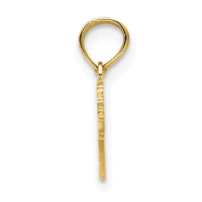 TreasureFineJewelers Charm Necklaces 14k Female Swimmer Charm