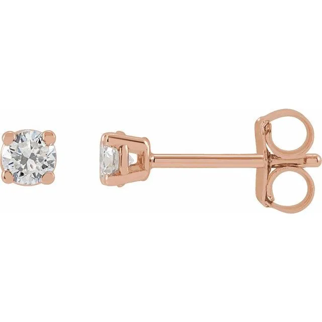 TreasureFineJewelers Earrings 14K Rose Gold 14 CTW LabGrown Diamond Stud Earrings TreasureFineJewelers Earrings 14K Rose Gold 14 CTW LabGrown Diamond Stud Earrings