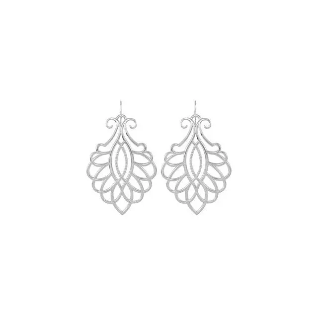 TreasureFineJewelers Earrings Filigree Scroll Earrings